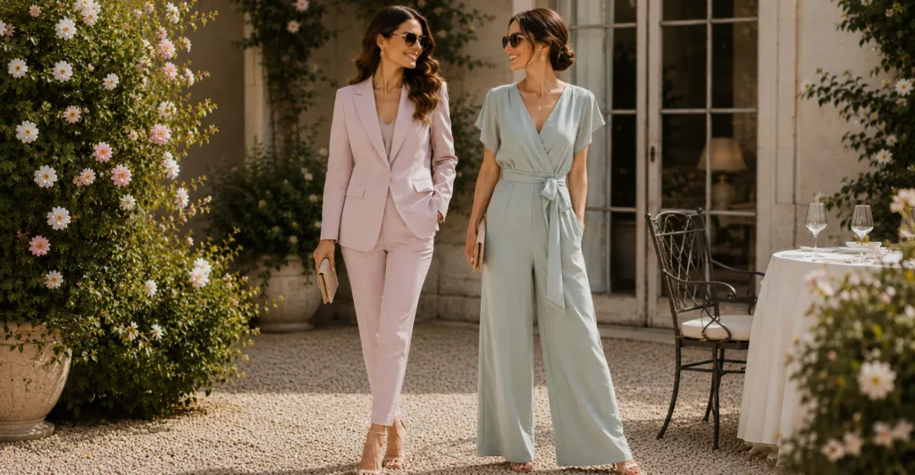 Spring Wedding Outfit: What to Wear for Every Dress Code, Venue & Weather Twist 18 Two-piece outfit inspiration from the Spring Wedding Outfit Style Guide.