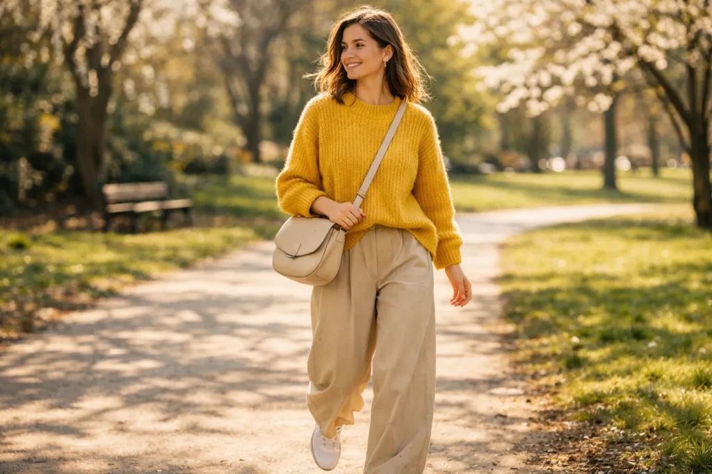 Soft Neutrals, Bold Energy: The Yellow and Beige Style Guide 2 Yellow & Beige Outfits