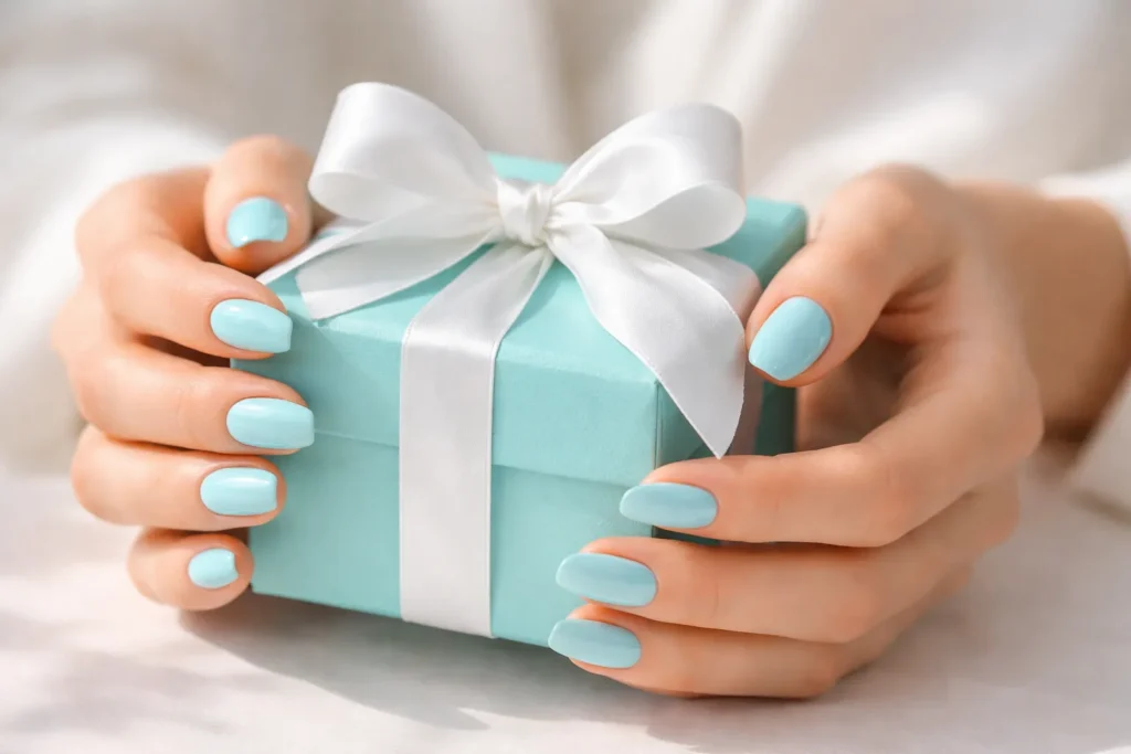 Tiffany Blue Nails