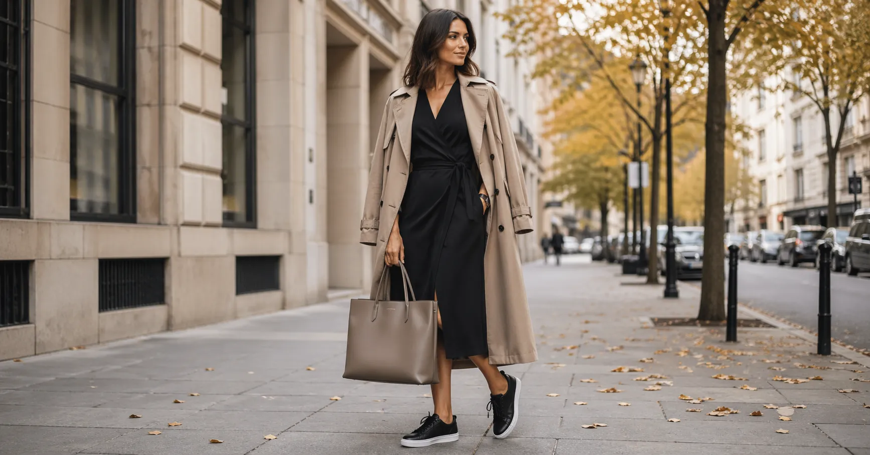 Fall Dress With Sneakers