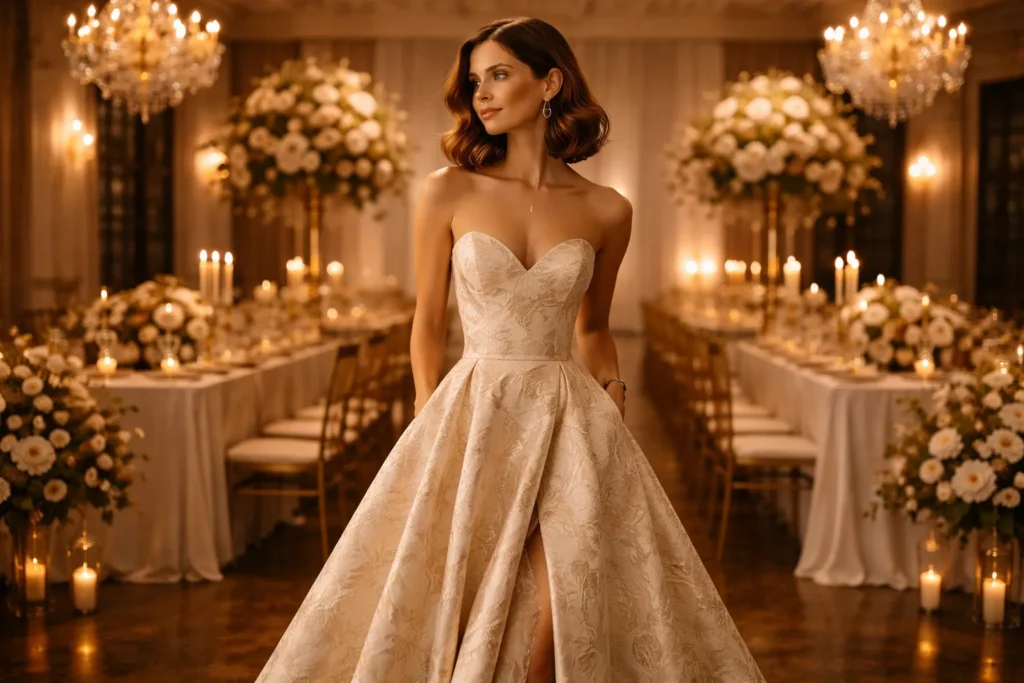 Stunning Fall Wedding Guest Gowns for Every Dress Code 1 Fall Wedding Guest Gowns