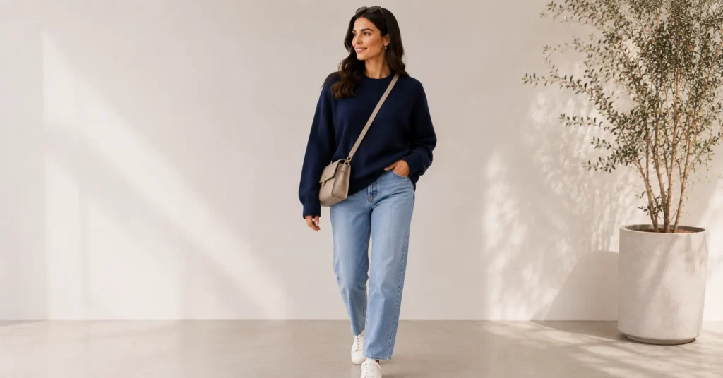 Casual weekend Navy Blue Outfits with effortless everyday style.