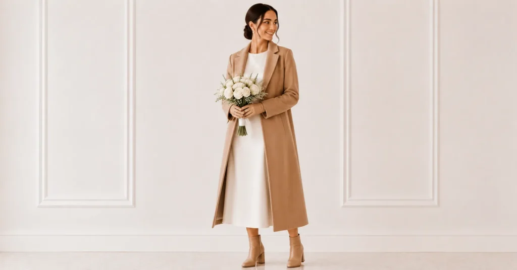 Civil Wedding Outfit Ideas: The Complete Guide for Modern Couples 13 Fall and winter Civil Wedding Outfit Ideas for elegant city hall brides.