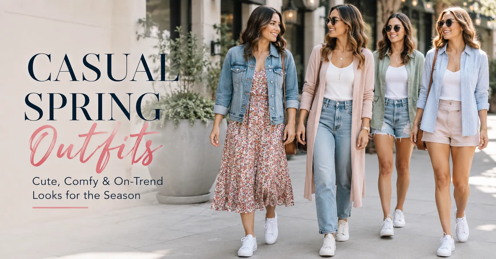 Stylish Casual Spring Outfits featuring trendy everyday fashion for women.