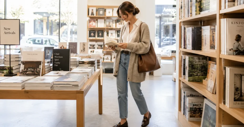 Trending Rom Com Outfits: The Complete Guide to Timeless Romantic Style 4 Trending Rom Com Outfits with a cozy bookstore meet-cute style