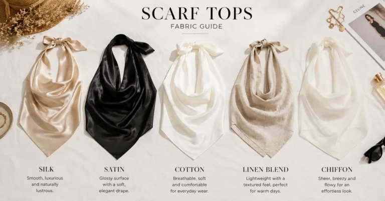 Scarf Tops Clothing