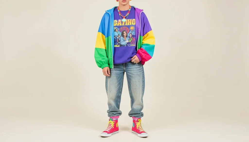 Top Throwback Thursday Outfit Ideas: Your Guide to Retro Style 5 Throwback Thursday outfit ideas with colorful 1980s fashion and oversized retro streetwear.