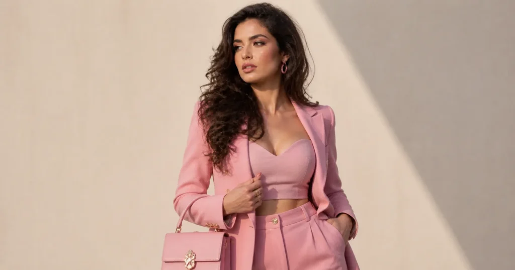 Celebrity Halloween outfits inspired pink fashion costume aesthetic
