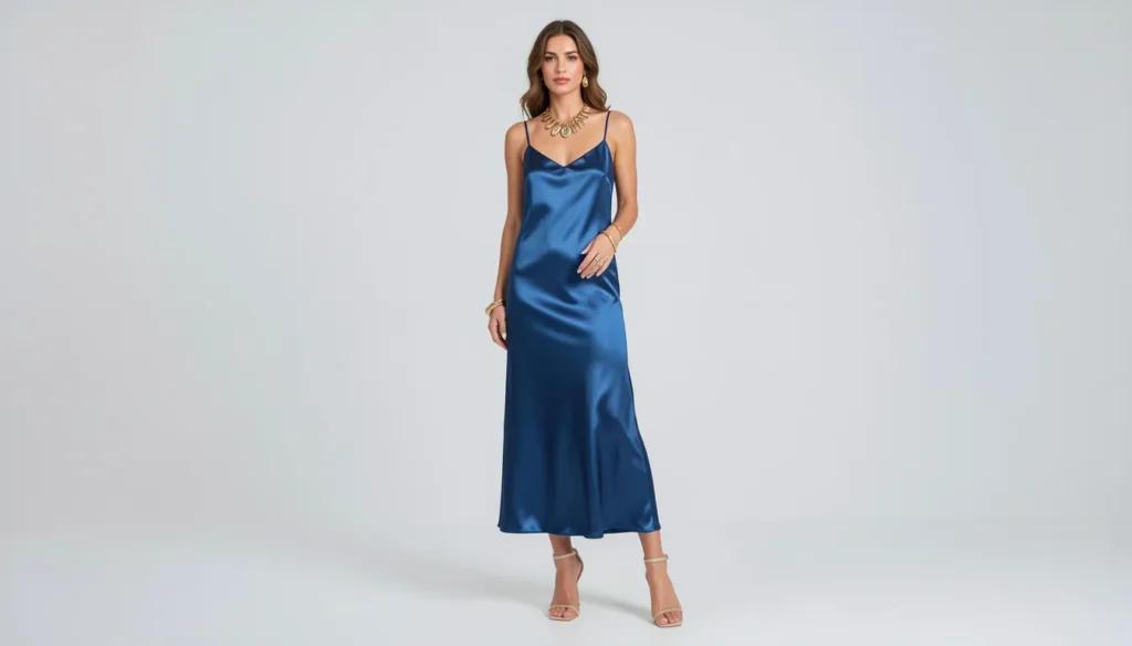Summer Birthday Outfit Ideas to Celebrate in Style 5 Summer birthday outfit ideas featuring elegant slip dress fashion for a classy dinner celebration.