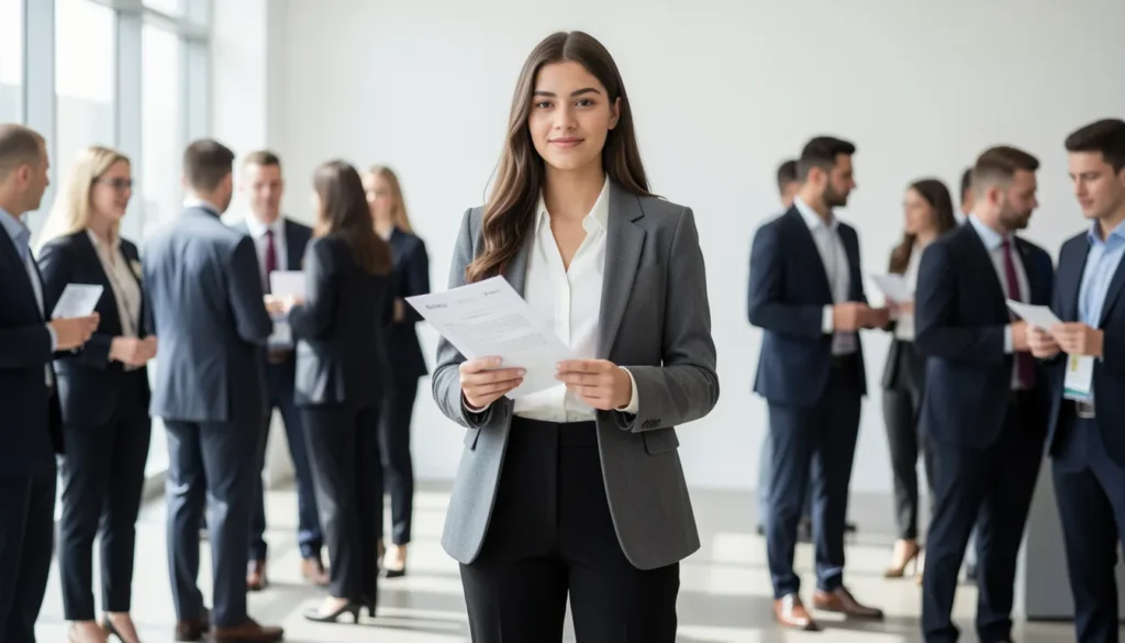 Career day outfit ideas for college students attending professional networking events