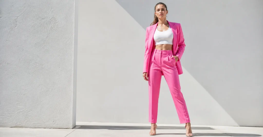 NFL draft viral outfit female athlete preparing with stylist for draft day look