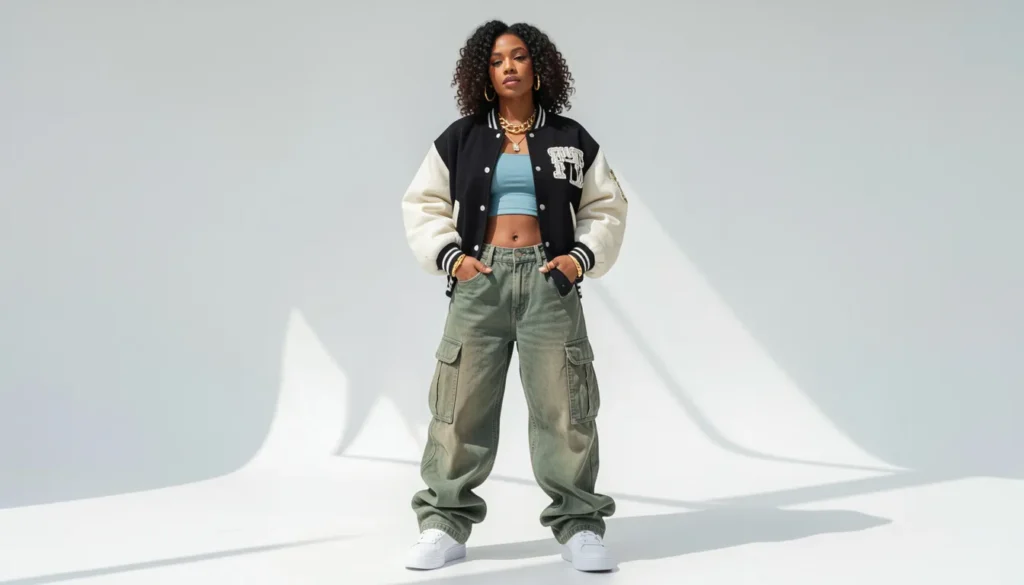 Mary J Blige concert outfit ideas inspired by 90s hip-hop streetwear fashion