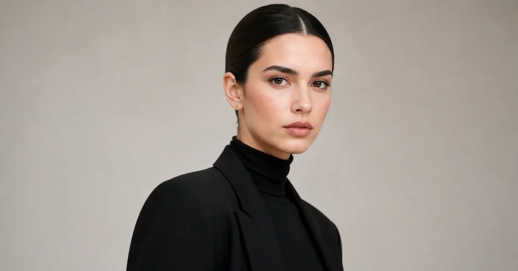 Bianca Censori Grammy outfit inspired sleek hair and minimalist beauty styling