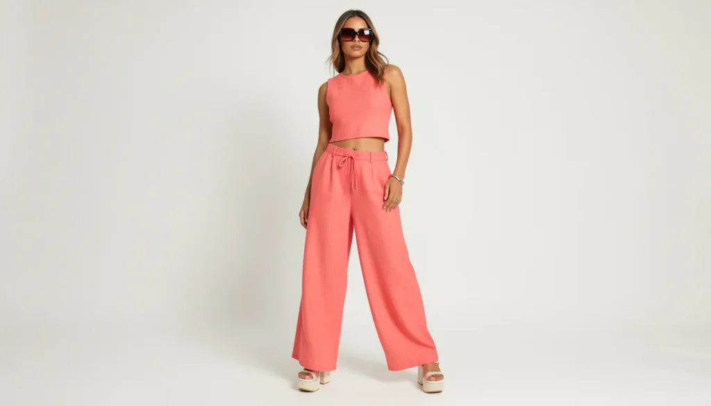 Cinco de Mayo outfit ideas featuring a bright linen matching set for spring celebrations
