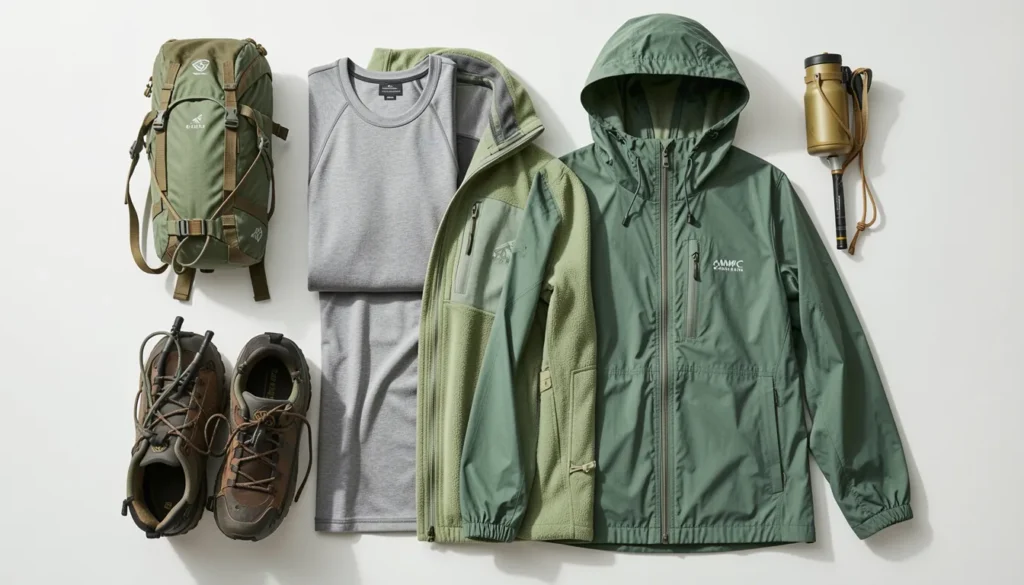 Summer Camping Outfit Ideas: Your Complete Outdoor Gear Guide 5 Summer camping outfit ideas showing smart outdoor layering system for warm weather camping”