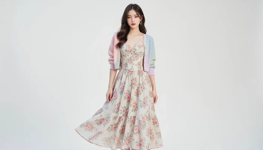 Jisoo-inspired Blackpink concert outfit ideas with elegant feminine K-pop fashion styling