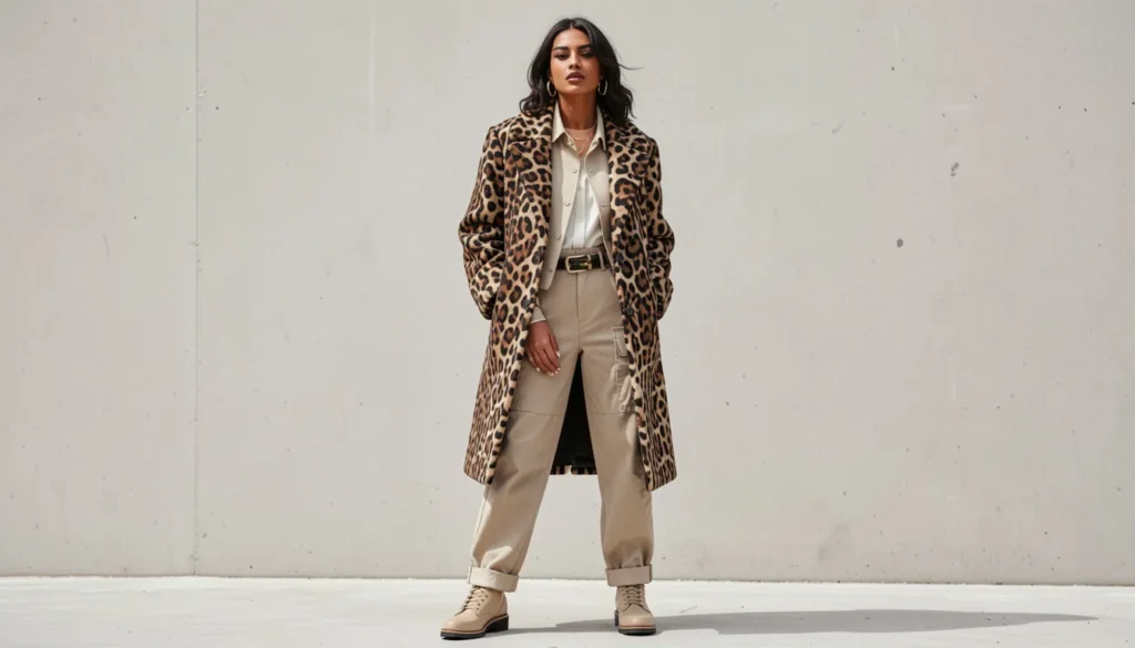 Fierce & Fabulous: The Best Animal Print Outfit Ideas for Every Season 6 Animal print outfit ideas featuring a bold statement coat street style look