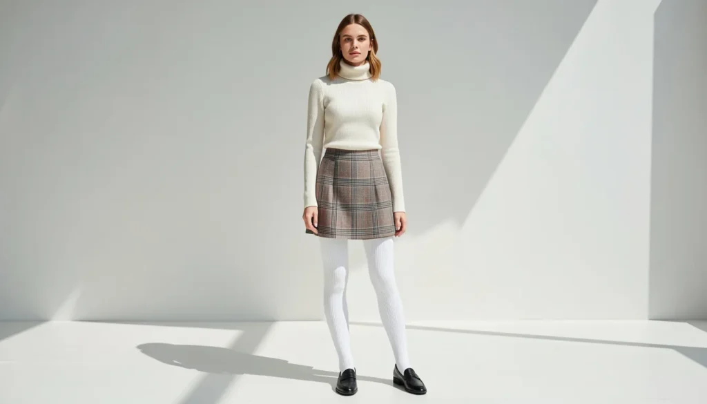 How to Build the Perfect White Tights Outfit: Styling Tips and Ideas 5 white tights outfit