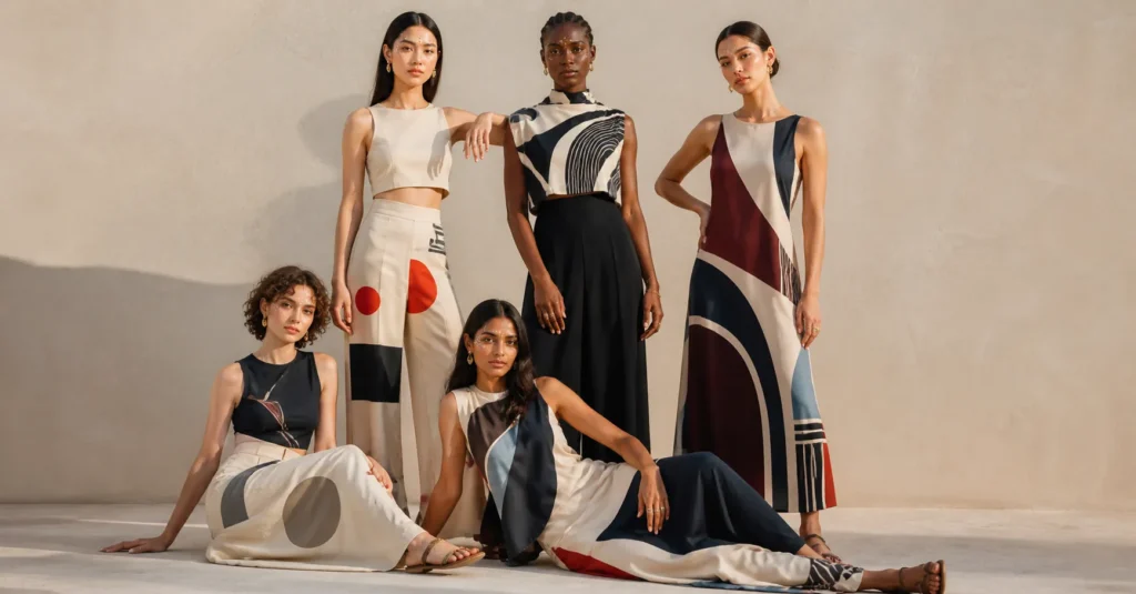 Halloween outfits for a group inspired by abstract concept costumes