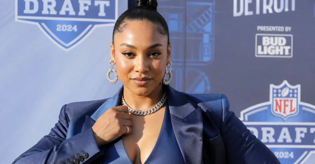 NFL draft viral outfit female designed for viral social media attention