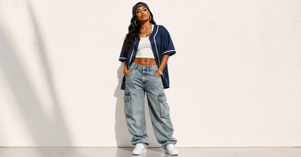 Mary J Blige Concert Outfit Ideas inspired by 90s hip-hop soul streetwear and oversized fashion