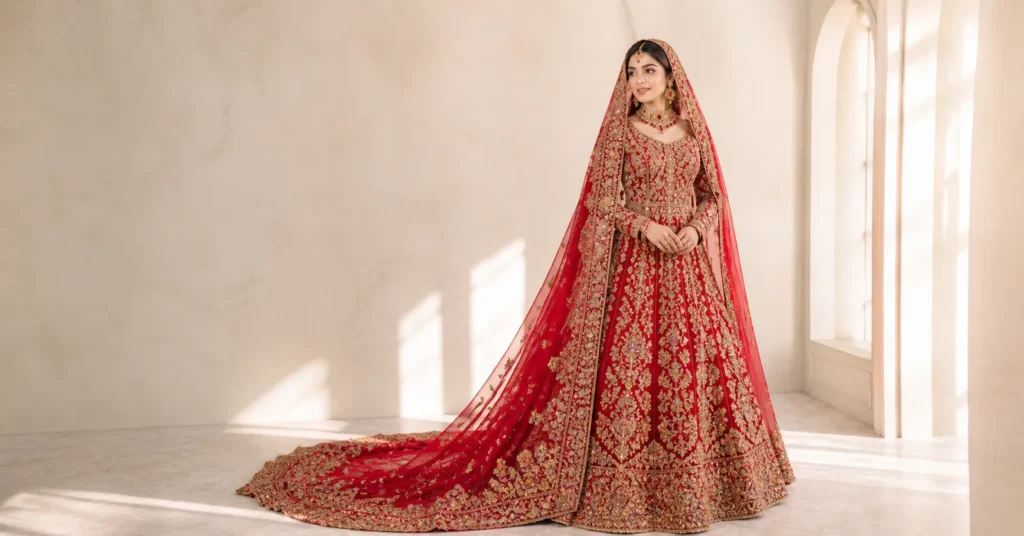 Red Wedding Frock