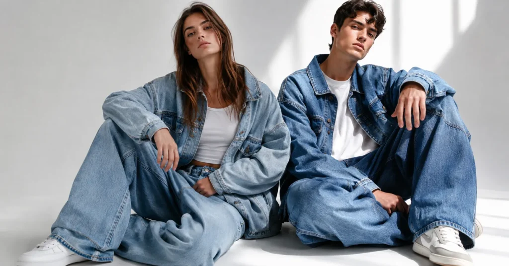 Extra Baggy and Oversized Jeans Styles fashion blog featuring modern oversized denim outfit inspiration.