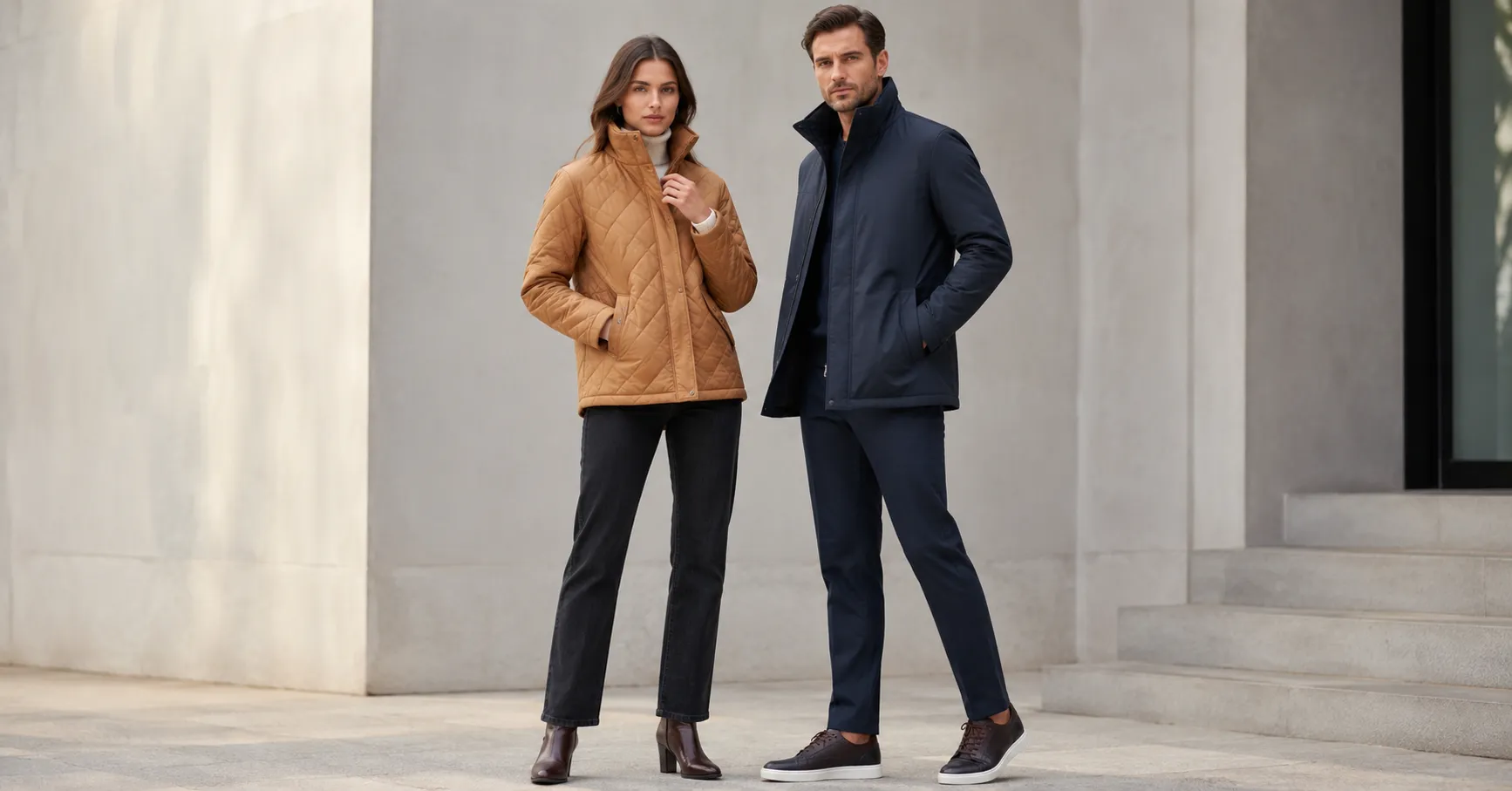 funnel neck jacket