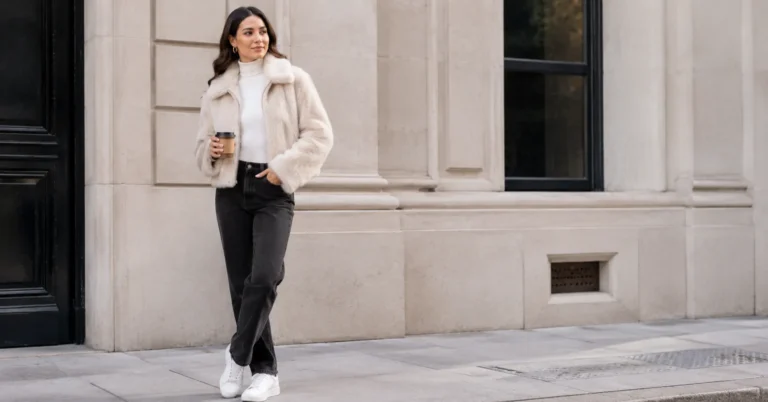 faux fur coats outfit ideas