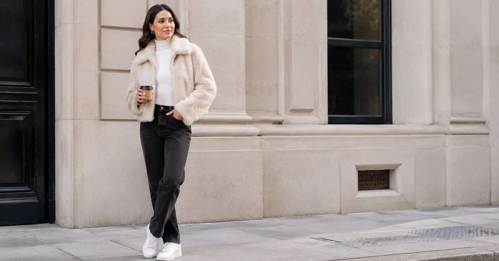 faux fur coats outfit ideas