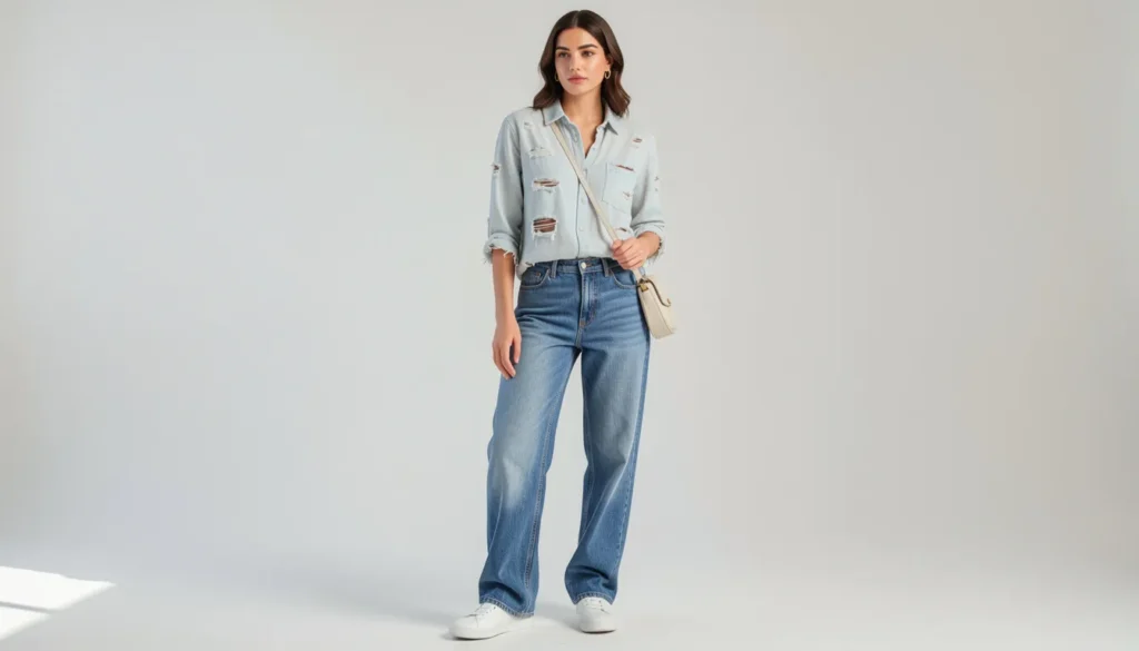 Distressed Shirt for Women