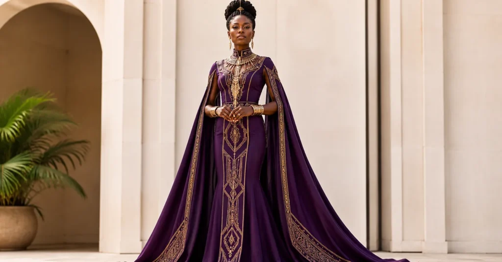 Black Panther Party Outfit Ideas: 30+ Wakanda-Inspired Looks for Every Guest 5 Black Panther party outfit ideas with a royal Wakanda queen-inspired gown.