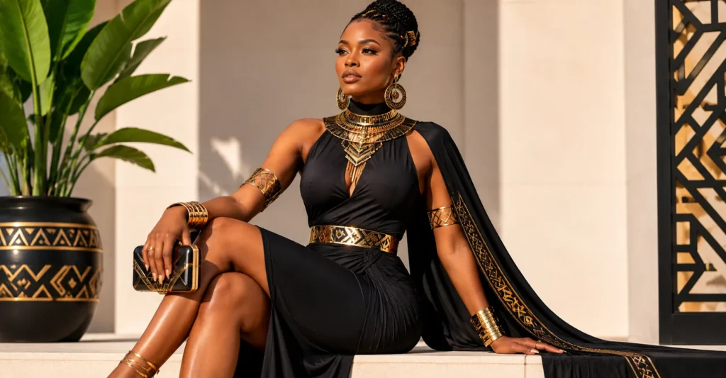 Black Panther Party Outfit Ideas: 30+ Wakanda-Inspired Looks for Every Guest 9 Modern Black Panther party outfit ideas for women with elegant Wakanda-inspired style.