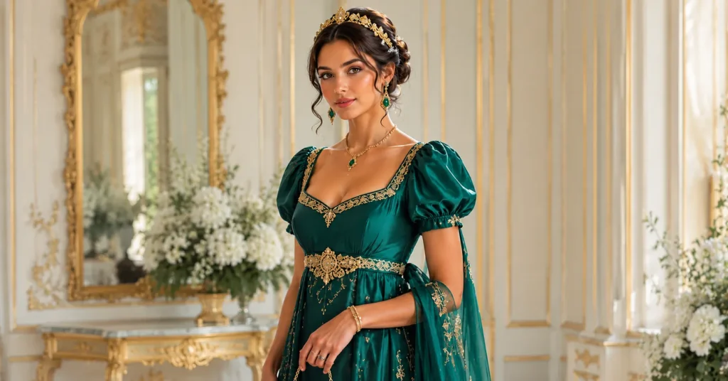 Bridgerton Party Outfit Ideas: 25+ Regency Looks to Steal the Show 6 Bridgerton party outfit ideas inspired by Kate Sharma's vibrant Regency fashion.