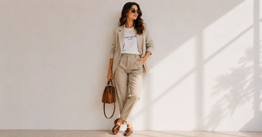 Jacket Outfit Ideas: The Complete Styling Guide for Every Season 6 Jacket Outfit Ideas with blazer and tailored trousers