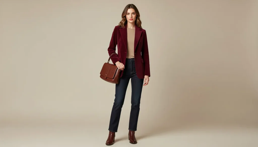 Lorelai Gilmore outfits ideas featuring a stylish corduroy jacket and autumn-inspired wardrobe.