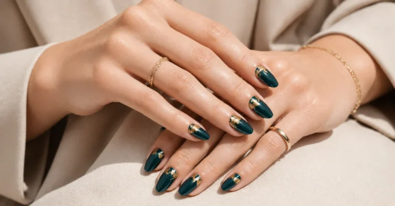 teal nail trends