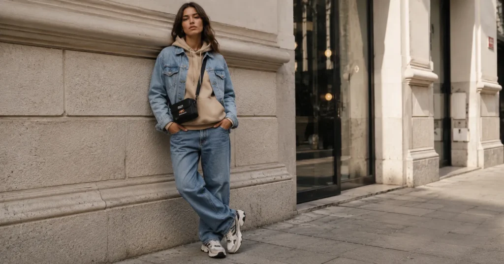 Diesel Outfit Ideas: How to Style Denim and Streetwear With Confidence 7 Diesel outfit ideas with a logo tee, baggy jeans, chunky sneakers, and casual streetwear details.