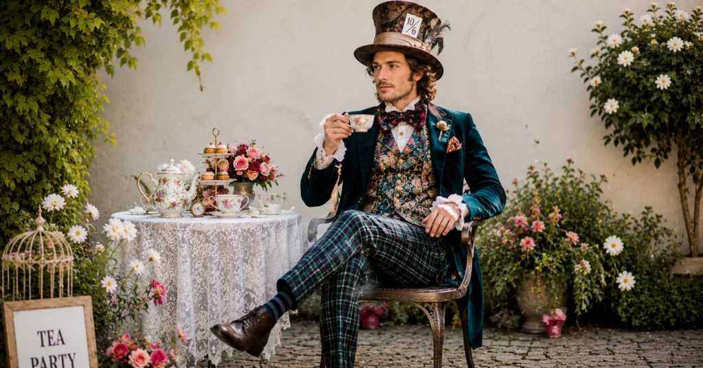 Mad Hatter Tea Party Outfit Ideas: 30+ Whimsical Looks to Try 7 Mad Hatter Tea Party Outfit Ideas for men with a classic Wonderland-inspired costume