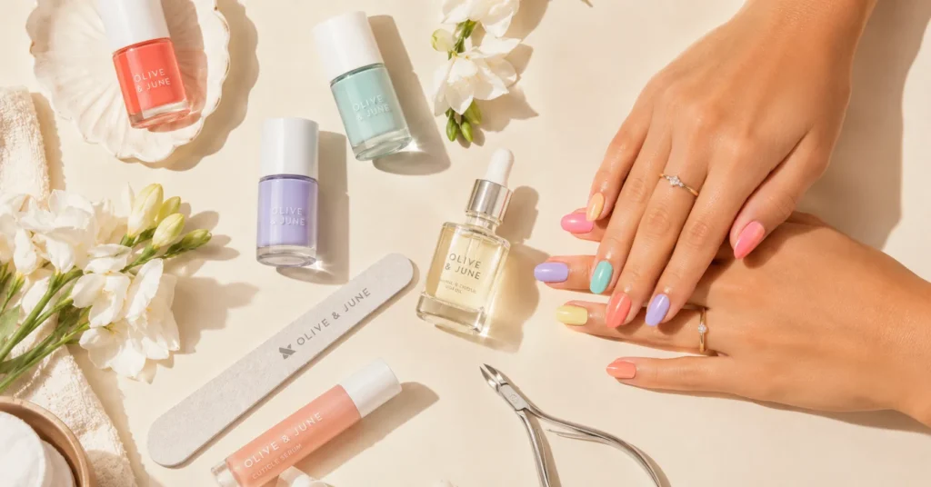 Nails for June: Fresh Summer Designs, Colors, and Ideas Worth Trying 8 Nails for June with summer manicure essentials, pastel nail colors, and seasonal nail care inspiration.