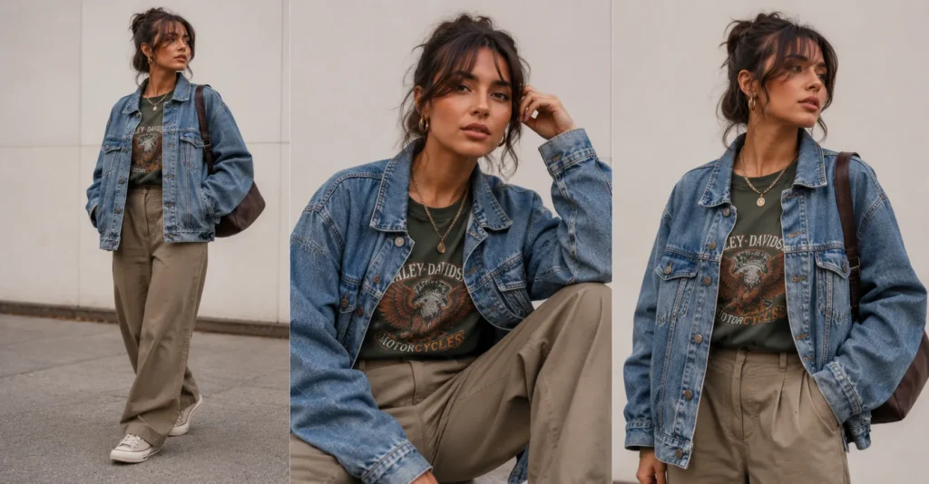 The Complete Guide to Gen Z Outfit Ideas: Trends, Staples, and Styling 8 Gen Z outfit ideas featuring sustainable thrifted fashion and vintage-inspired clothing.