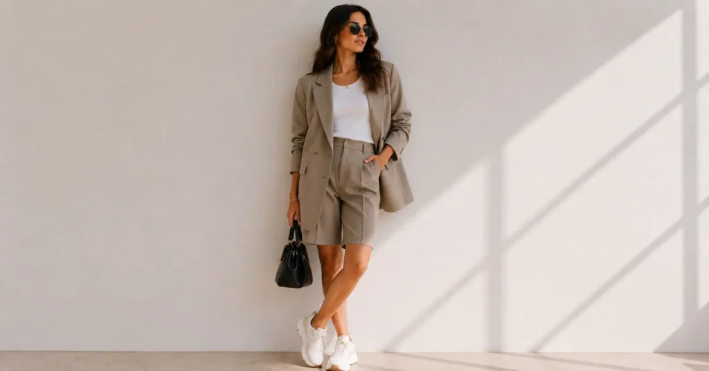 Jacket Outfit Ideas: The Complete Styling Guide for Every Season 9 Jacket Outfit Ideas with oversized blazer and sneakers