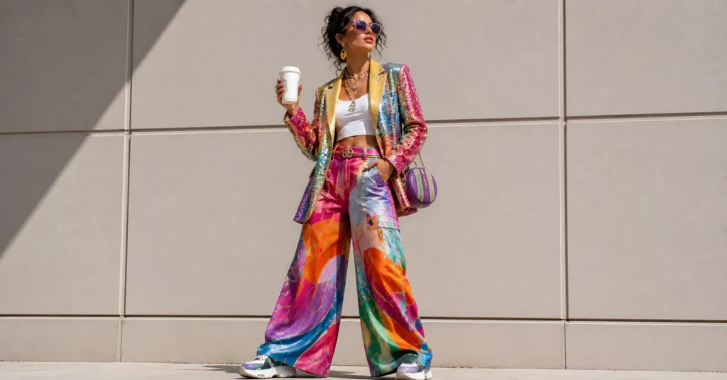 Ridiculous outfits styled for everyday fashion with colorful statement pieces and creative confidence.