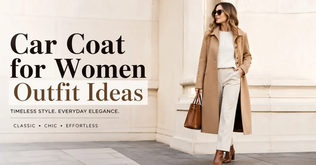 Car Coat for Women Outfit Ideas featuring a timeless camel car coat styled for everyday elegance