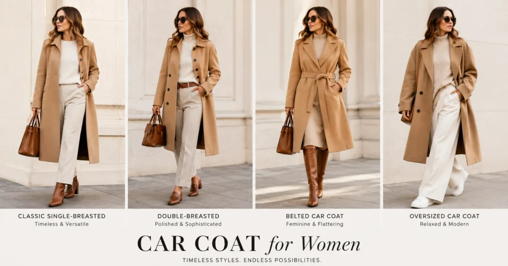 Car Coat for Women Outfit Ideas comparing popular car coat styles