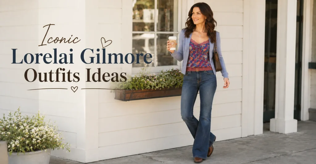 Iconic Lorelai Gilmore Outfits Ideas inspired by Y2K fashion and cozy small-town style