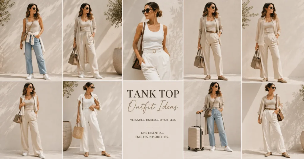 SKIMS Tank Top outfit ideas featuring versatile everyday styling