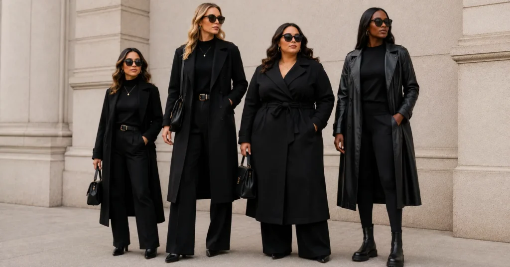 Black Coats Outfit Ideas: Classic, Casual & Dressy Looks to Try 14 Black Coats Outfit Ideas for every body type with flattering winter coat styles