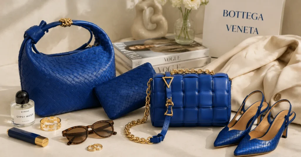The Ultimate Blue Bottega Outfit Guide: Bold Ways to Wear Signature Color 3 Blue Bottega Outfit signature pieces featuring blue designer handbags and luxury accessories