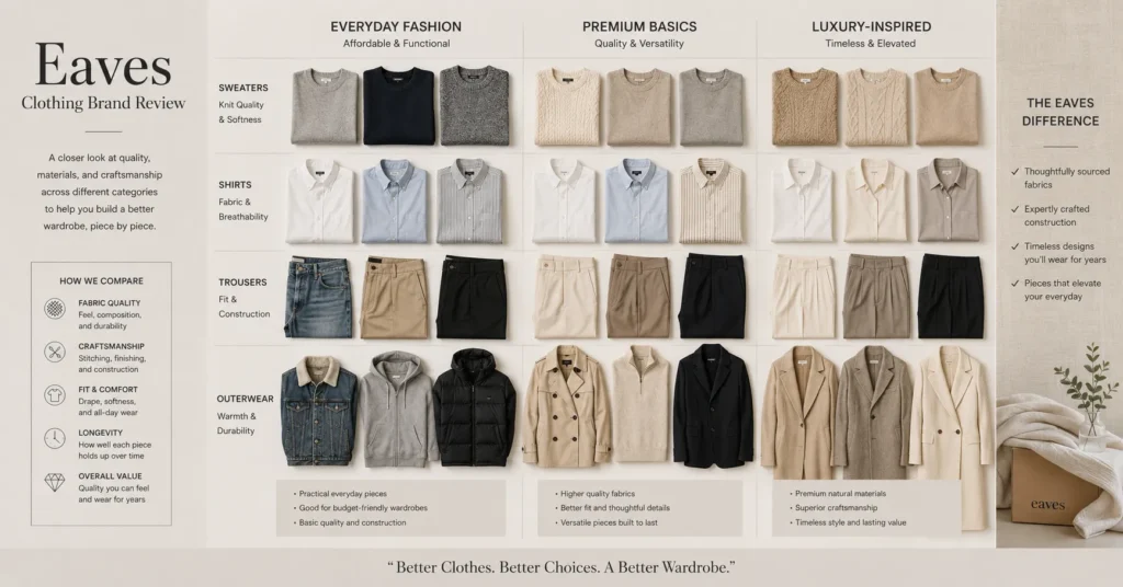 Eaves Clothing Brand Review comparing quality style and value against other fashion brands